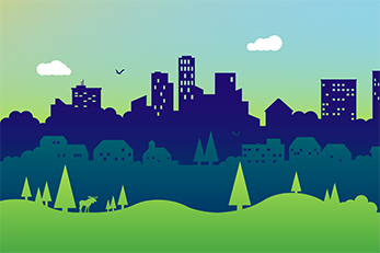 Animated cityscape