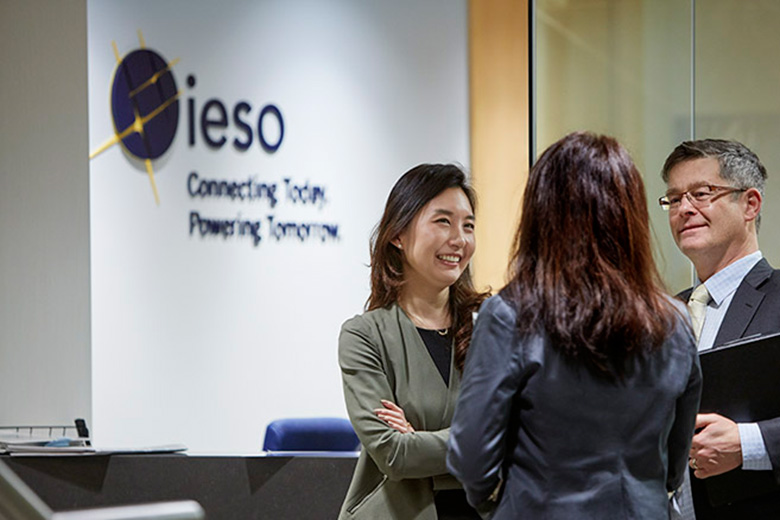 IESO employees in office