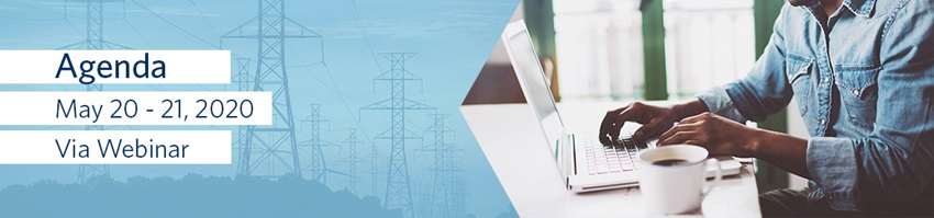 Agenda. May 20-22. Via webinar