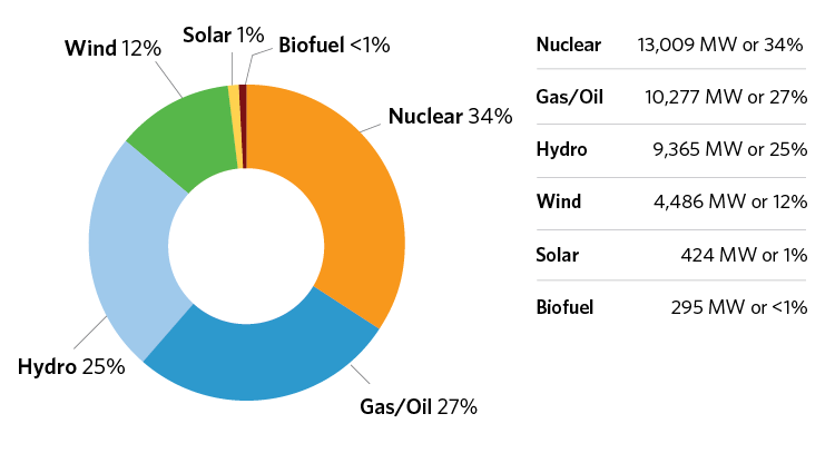 Figure 7: Transmission-connected Installed Capacity as of December 2019