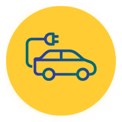 Electric vehicle icon