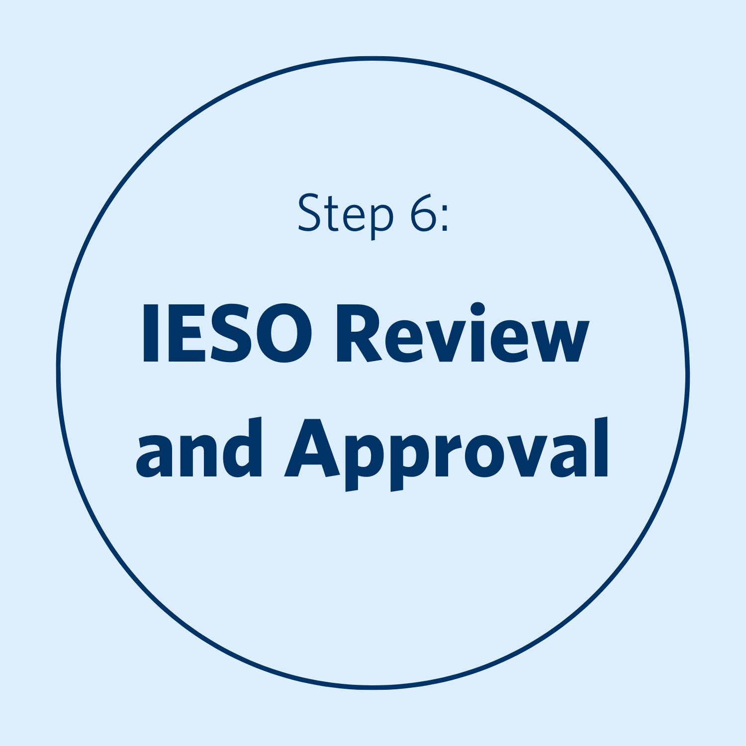 Step 6: IESO Review and Approval
