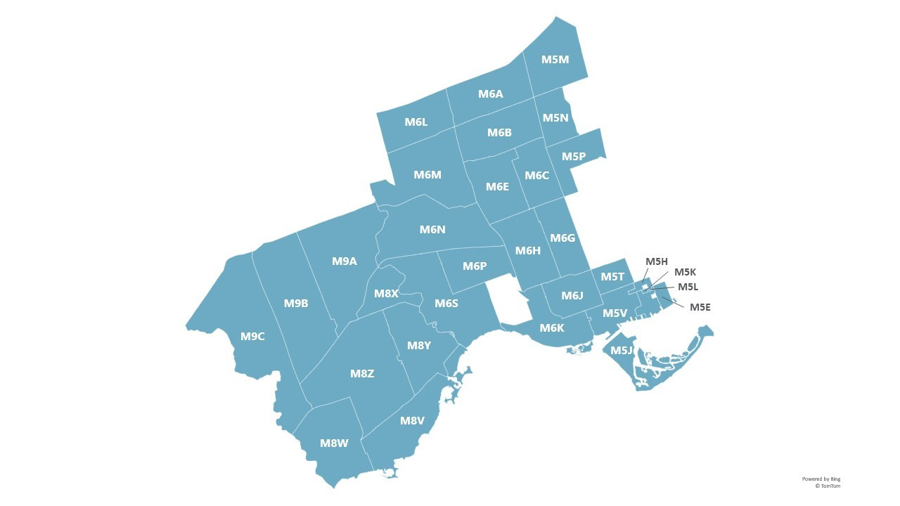 Bizenergysaver - map of qualified postal codes