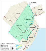 North West Toronto Map Northwest Greater Toronto Area Sub-Region