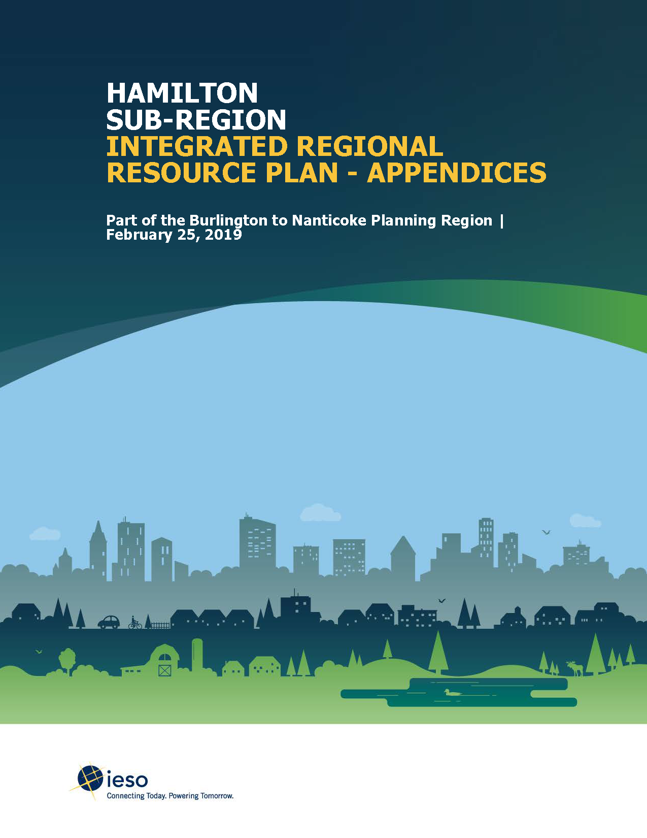 Hamilton Sub-Region Integrated Regional Resource Plan Appendices Cover